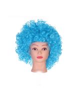Turquoise clown wig