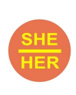 Wholesale she her LGBTQ pronoun button pin badge