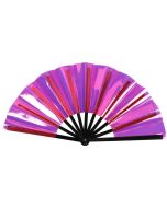 Huge Wholesale Pink Holographic Cracking Fan