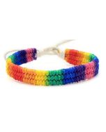 Wholesale gay pride rainbow friendship bracelet LGBTQ wrist wear
