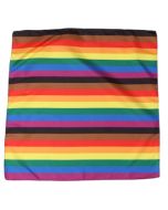 Wholesale new 8 colour gay pride bandana neckerchief.  Also available non binary, progressive, pansexual, straight ally, bisexual, lesbian, transgender, MLM, bisexual
