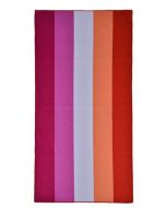 Wholesale lesbian pride microfiber beach towel 70cm x 140cm  LGBTQ beach towels available in rainbow, new 8 colour, bisexual, non binary and transgender.