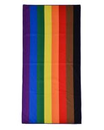 Wholesale gay pride 8 colour microfiber beach towel 70cm x 140cm  LGBTQ beach towels available in rainbow, bisexual, non binary, lesbian and transgender.