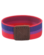 Wholesale gay pride elasticated wrist bands in bisexual flag colours.  Ideal for gay pride festivals and gifts, great gay pride accessories.