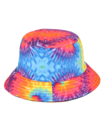 Wholesale reversible tie dyed bucket hat, sun hat.