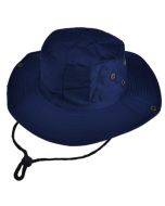 Wholesale navy blue fisherman hat.  These fashionable navy blue fishermans hats make great sun hats for holidays or festivals.  Great festival wear accessory.