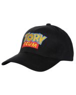 Wholesale baseball cap with Tory Scum embroidered wording.  Other Tory Scum items beannie,  bucket hat,  messenger bag, bumbag and tie.