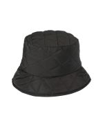 Wholesale black quilted bucket hat.  These wholesale bucket hats are warm and light ideal wholesale bucket hats for any time of the year.