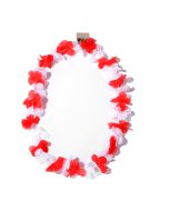 Wholesale St George Red and White Lei, Available to buy in increments of 12