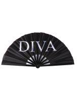 Wholesale X Large cracking fan with DIVA print.  These fast selling wholesale X Large cracking fans make a satisfying sound on opening and closing.