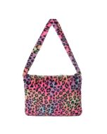 Fluffy Faux Fur Leopard Shoulder Bag Multi Leopard Print