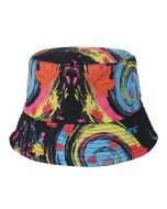 Wholesale printed bucket hat wholesale sun hat.  These wholesale bucket hats are very fashionable and make great wholesale festival wear and wholesale fashion accessories.