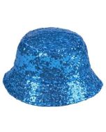Turquoise Sequin Bucket Hat