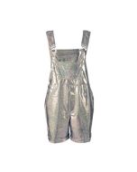 Short Silver Dungarees