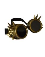 Steam punk goggles w rivet antique brass
