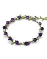 Flower garland purple