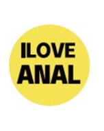 Wholesale I LOVE ANAL Plastic Badge