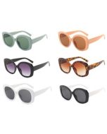 Wholesale Ladies sunglasses mixed packs.  These wholesale ladies sunglasses come in lovely neutral colours in mixed packs of 12.  Great wholesale festival wear accessories.