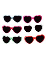 Heart shaped refraction glasses sold in mixed packs of 12