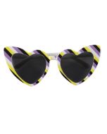 Wholesale non binary pride sunglasses.  LGBTQ gay pride festival sunglasses.  Ideal festival wear accessories.  Also available transgender, rainbow and bisexual.