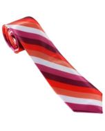 Wholesale lesbian pride neck ie in rainbow colours.  Also available rainbow pride neck ie, bisexual neck tie, transgender necktie non binary neck tie and MLM necktie.