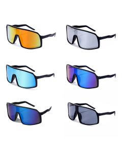 Wholesale visor sunglasses, wrap around sports glasses assorted.
