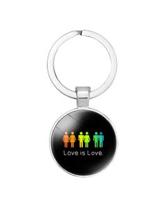 Wholesalegay pride love is love keyring.  These gay pride LGBTQ keyrings make great gifts and are fast sellers