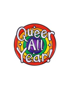 Wholesale QUEER ALL YEAR Enamel Badge