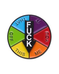 Wholesale FUCK WHEEL Enamel Badge