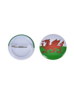 Wholesale Welsh Flag Pin Badge 2.5cm, Available to buy in increments of 10