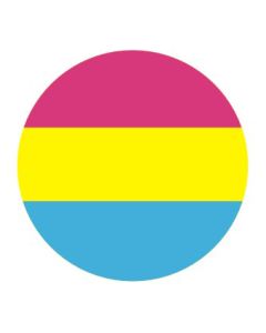 Wholesale pansexual pride LGBTQ button pin badge 2.5cm  
