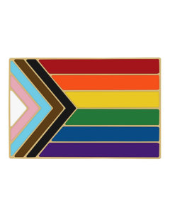 Wholesale progressive pride enamel pin badge LGBTQ