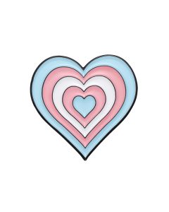 Wholesale Transgender Heart Shaped Enamel Badge