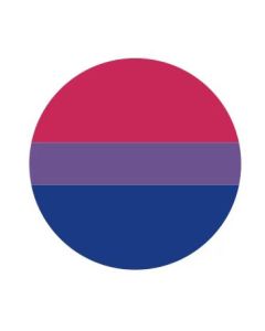 Wholesale bisexual pride badge.  Many pride badges available such as lesbian, transgender, nonbinary, asexual