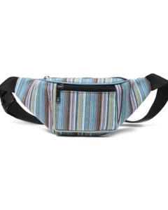 Wholesale bum bags fanny packs waist travel money belt in a light turquoise hippy design.  Matching hats available.  These bumbags are great festival bum bags.
