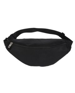 Wholesale x large plain black bum bag with adjustable strap, fanny pack, cross body bag.  Fast selling festival bumbags.  Festival wear accessories.
