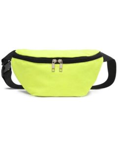 Wholesale large neon yellow bum bag, fanny pack, cross body bag.  Fast selling festival bumbags with adjustable straps.  Great festival wear accessories.