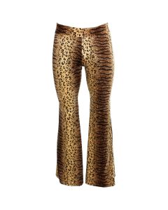 Velvet Leopard Print Flares XL