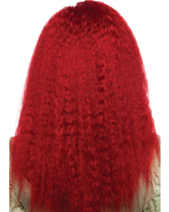 Red Crimp Wig Fancy Dress