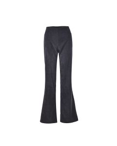 Wholesale black corduroy flared trousers.  Wholesale black corduroy flares.  These wholesale cord flares are very popular at the moment and come in 2 sizes.  S/M is a size 10 and M/L is a size 12