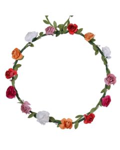 Wholesale lesbian pride flower crown LGBTQ flower crown headband.  Also available bisexual,  rainbow gay pride, pansexual, transgender and non binary.