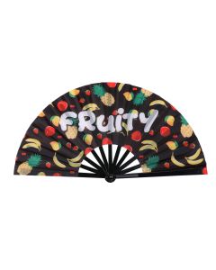 HUGE Wholesale cracking fans fruity text with fruit background 33cm x 66cm