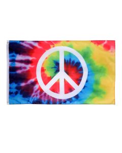 Tie-Dye Peace Flag
