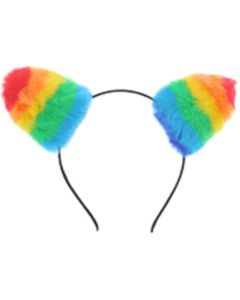 Wholesale gay pride cat ears headband.  LGBTQ headband for gay pride festivals and gay pride parties.  Many fast selling gay pride items available here for you.