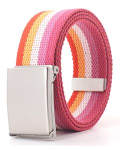 Wholesale lesbian pride webbing belt.  LGBTQ pride belts also available non binary webbing belt, bisexual,pansexual and transgender webbing belts and rainbow.