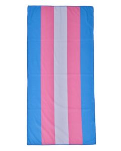 Wholesale transgender pride microfiber beach towel 70cm x 140cm  LGBTQ beach towels available in rainbow, new 8 colour, bisexual, non binary and lesbian.