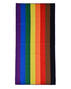 Wholesale gay pride 8 colour microfiber beach towel 70cm x 140cm  LGBTQ beach towels available in rainbow, bisexual, non binary, lesbian and transgender.