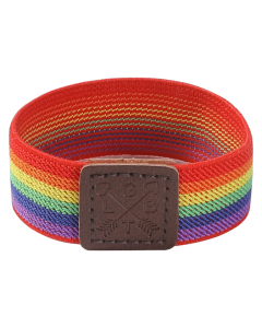 Wholesale Gay ride Elasticated Rainbow Wristband