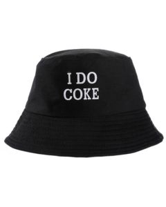 Wholesale bucket hat with I do coke wording, festival sun hat