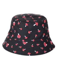 Wholesale bucket hat with toad stall print.  These sun hats are fast sellers and ideal rave hats, fisherman hats, festival hats or dance hats.  Great festival wear.
